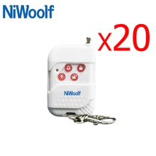 Free Shipping Wireless Remote Controller 433MHz White Long Work Distance For Home Security GSM Alarm System For Wifi Camera
