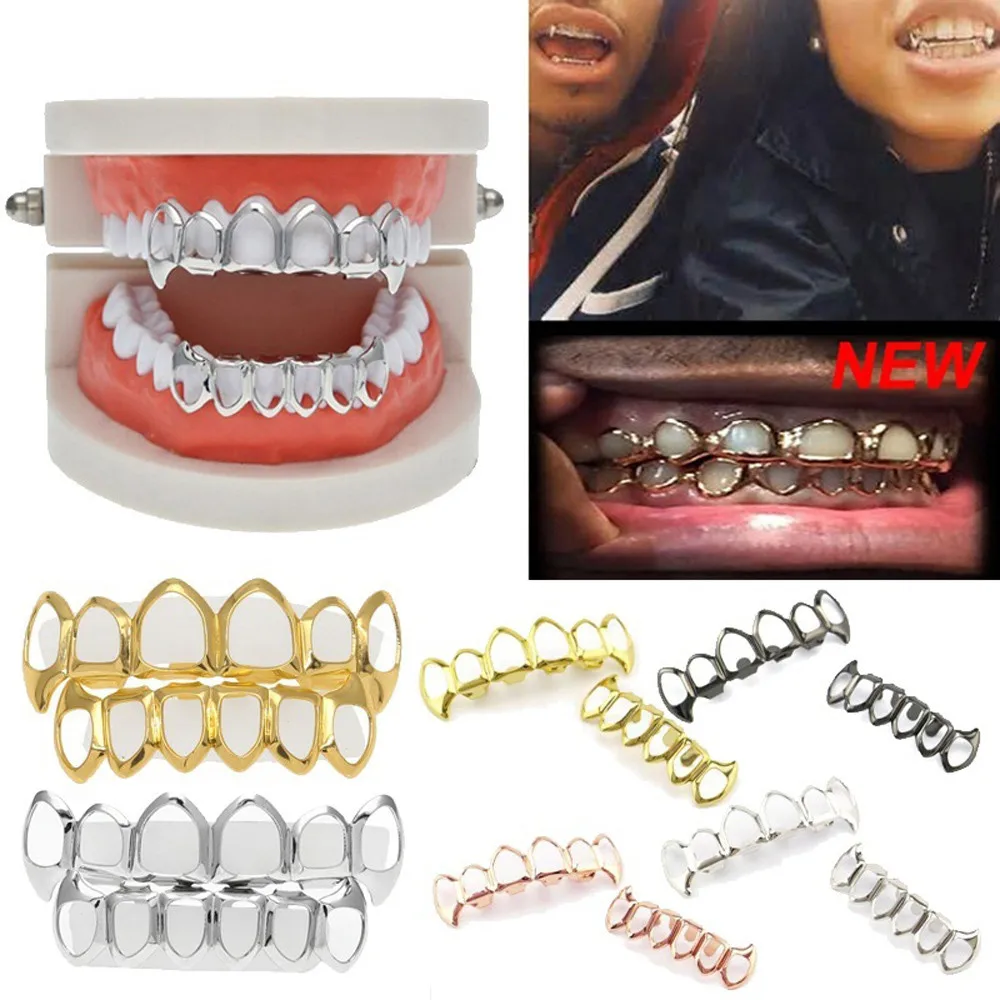 1 шт. хип хоп ЗУБЫ Grillz верхние или нижние зубы грили подтяжки модные зубные