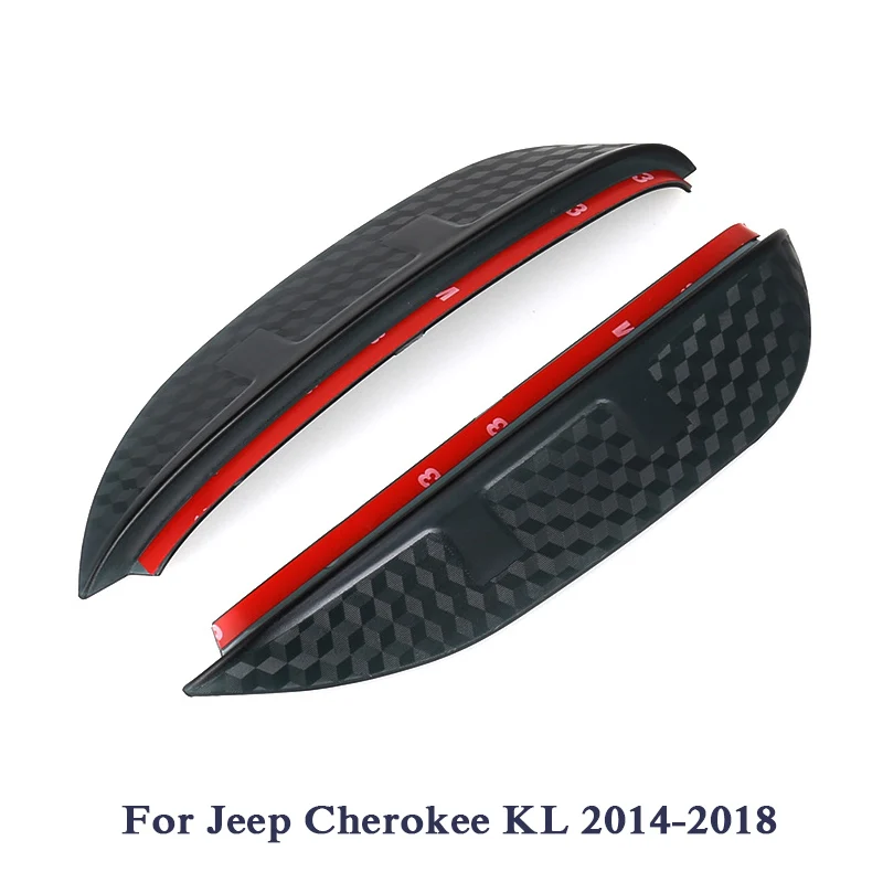 2 шт. автомобиль Стайлинг Зеркало заднего вида Дождь наклейка на козырек кузова для Jeep Cherokee KL компас Renegade углеродного волокна протектор стикер