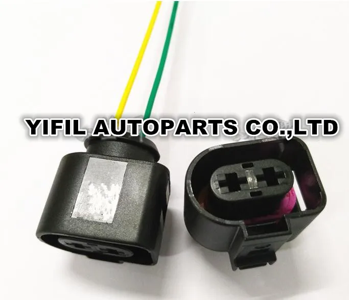 5/10pcs/lot 2 Pin/Way Polig STECKER Rear Separation Pump Electronic Fan Connector Plug With Pigtail For AUDI Volkswagen SKODA | Автомобили