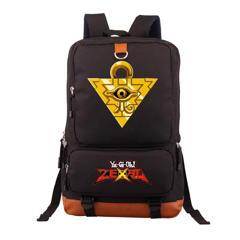 

Duel Monsters Yu-Gi-Oh! Black Light Backpack school Book Bag Luminous Laptop bag Gift