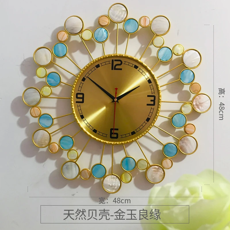 Minimalist Wall Clock Clock Personality Art Wall Charts Quartz Wall Clocks Color:J-42cm