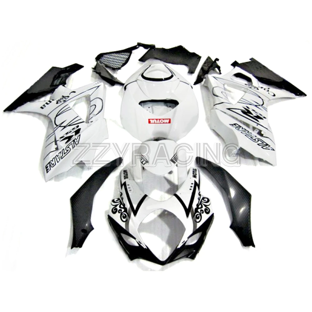 

Injection Fairings Kits for Suzuki GSXR1000 K7 2007 2008 Year Complete ABS Plastic Covers Motorbike Panels Kits White Black Set