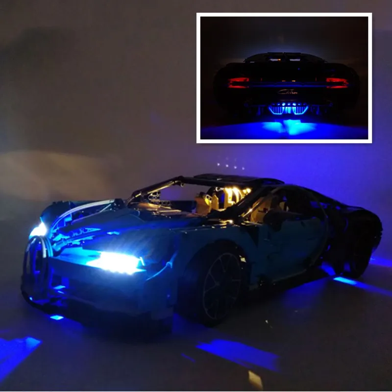 Светодиодный светильник для 42083 совместимый с 20086 Bugatti Chiron Technic строительные блоки