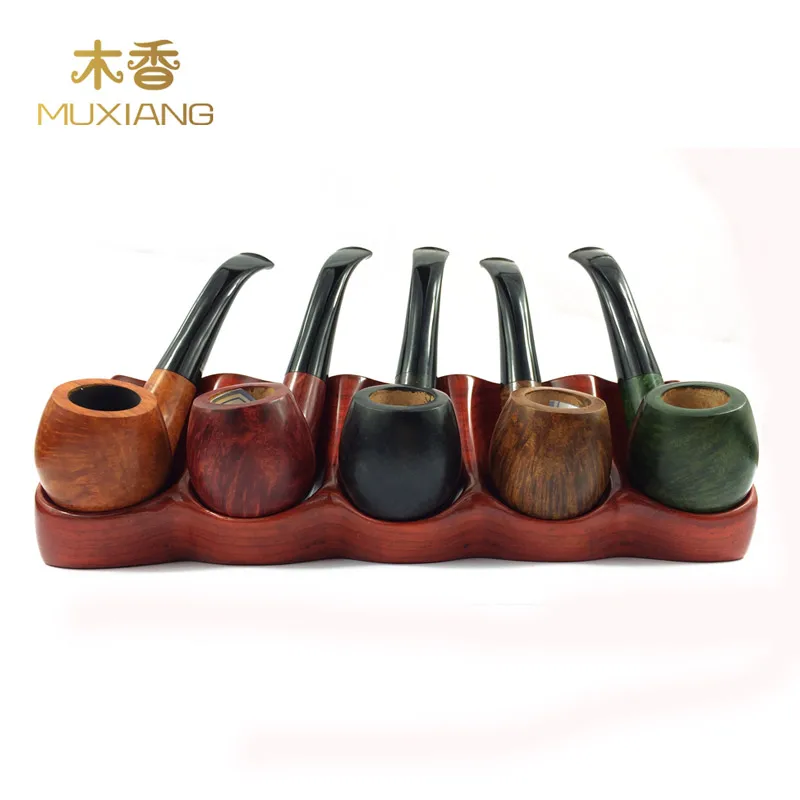 MUXIANG Pipe rack Tobacco Pipe holder stand 5 Pipe Racks Factory Direct