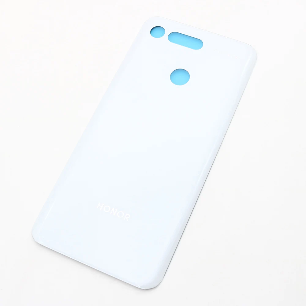 Модные сзади Корпус для HuaweiHonor просмотра 20 V20 Батарея крышка Стекло задняя дверь Replcement с клеем Стикеры - Цвет: Белый