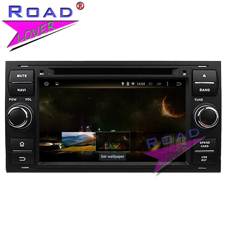 Sale Roadlover Android 8.0 Car DVD Player Radio For 7" Ford Focus Mondeo S-MAX  Connect 2005 2006 2007 Stereo GPS Navigation Magnitol 1