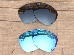 Черный, серый и голубой лед 2 пары Поляризованные замены линзы для Crosshair новый 2012 солнцезащитные очки кадров 100% UVA и UVB защита