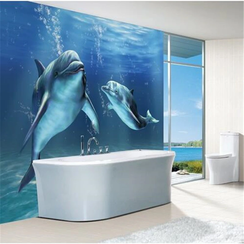 

beibehang 3D stereoscopic underwater world of whales large wallpaper Custom wallpaper wall paper papel de parede wall stickers