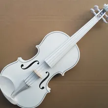 Белая скрипка 4/4 скрипка ручной работы скрипка o Музыкальные инструменты с Чехол