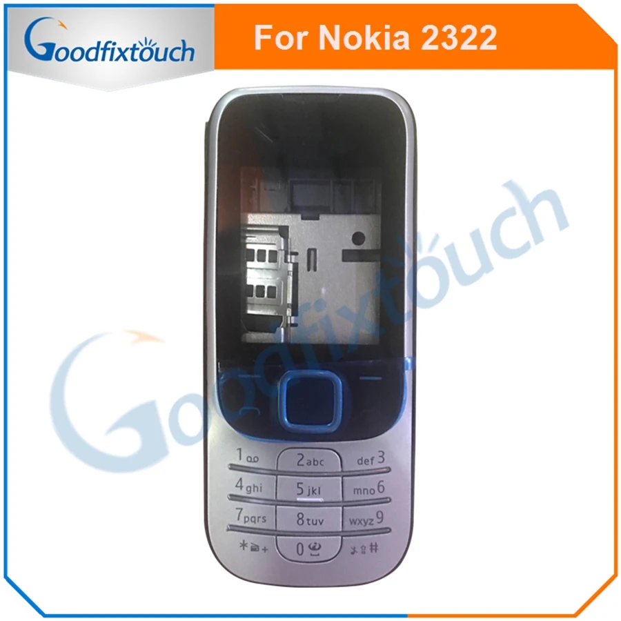 Для Nokia 2322 Задняя крышка батареи задняя стеклянный корпус чехол с клавиатурой