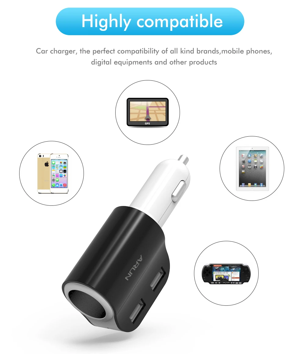 ARUN c203 car charger (4)