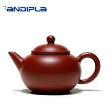 200 мл фиолетовая глина yixing чайник все сырье ручной работы руды здоровья Dahongpao грязевой горшок Zisha офисный черный чайник для подарков на день рождения