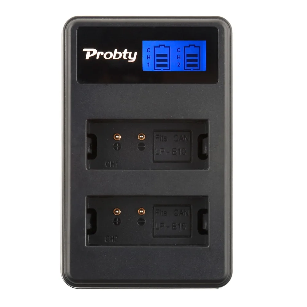 Pr0Bty Lp-E10 Lp E10 Lpe10 Lcd Batteria Caricabatteria Per Canon Eos 1100D 1200D Rebel Per T3 T5 Bacio X50Eos X70 1100D 1200D