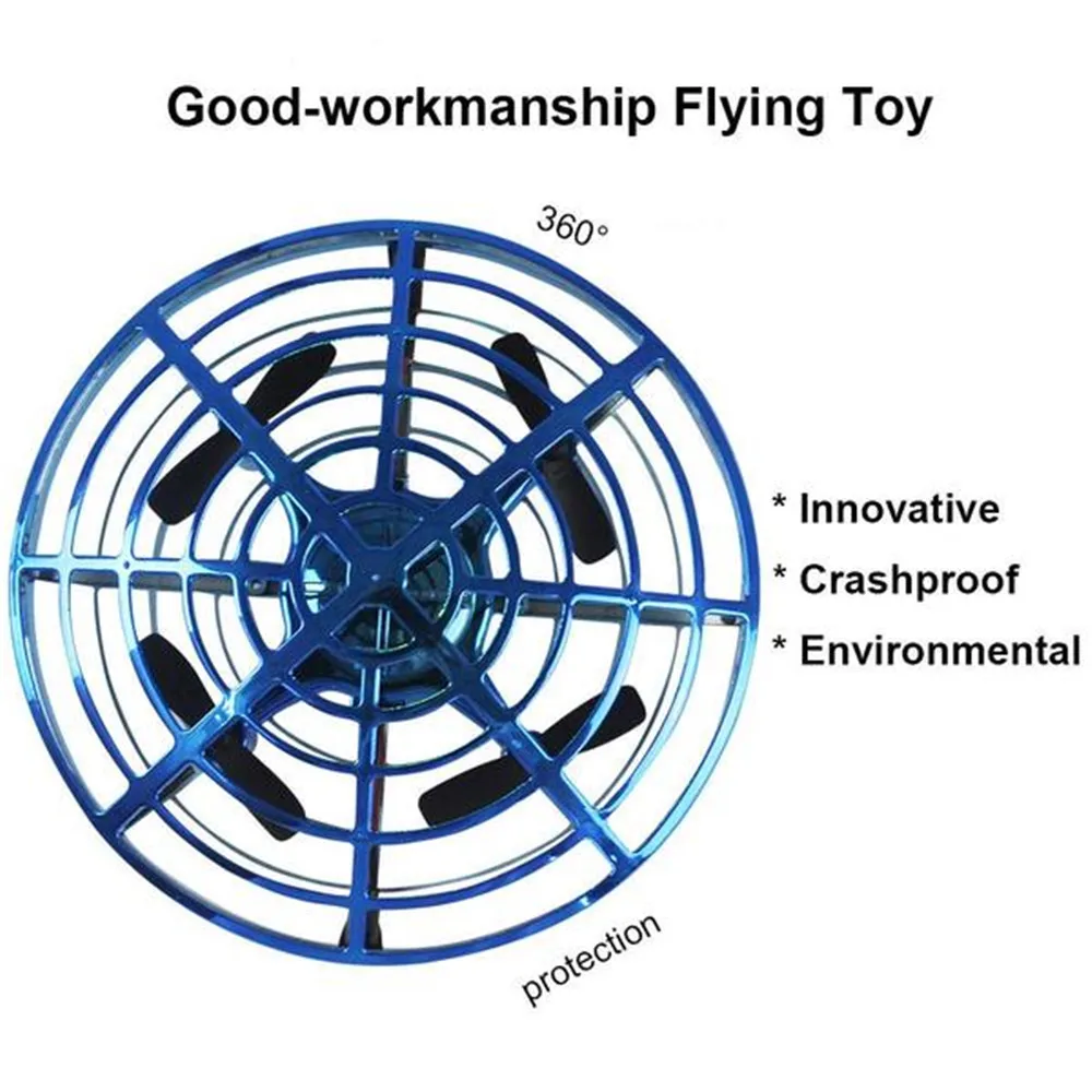 НЛО анти-столкновения летающий самолет RC игрушка пульт дистанционного управления светодиодный подарок подвеска мини индукционный Дрон для детей Мальчики самолет игрушка