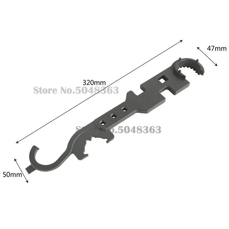 AR-15/M4 стальной оружейный ключ для удаления и установки AR-15/M16 бочки/AR15/M4 сток комбинированный ключ