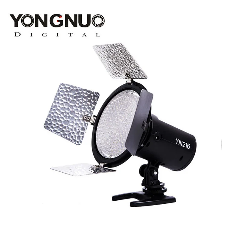 Yongnuo YN216 Pro светодиодный студийный свет для видео с 4 цветными пластинами для Canon Nikon sony видеокамеры DSLR+ NP-F750 батарея+ зарядное устройство