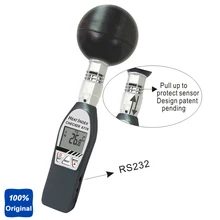 Черный шар Термометр Тестер ручной тепла индекс wbgt метр AZ-8778