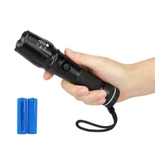 PANYUE XM-L T6 Aluminum Waterproof Zoom Led Flashlight Camping Torch Tactical light 18650 Rechargeable Battery PANYUE XM-L T6 Aluminum Waterproof Zoom Led Flashlight Camping Torch Tactical light 18650 Rechargeable Battery
