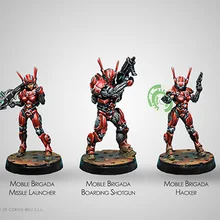 [Loong Way Miniatures] Corvus Belli Infinity 0552 MOBILE BRIGADA 32 мм Металлические Миниатюрные
