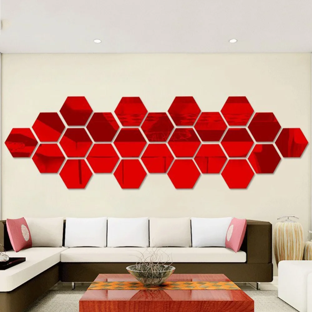 12pcs/set Hexagonal 3D Mirror Wall Sticker Restaurant Aisle Floor Hand-Painted Decorative Mirror Stickers for Living Room Wall 12pcs/set Hexagonal 3D Mirror Wall Sticker Restaurant Aisle Floor Hand-Painted Decorative Mirror Stickers for Living Room Wall