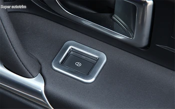 

Lapetus Matte Interior Fit For Land Rover Discovery Sport 2015 - 2019 ABS Chrome Door Lock Switch Button Frame Cover Trim