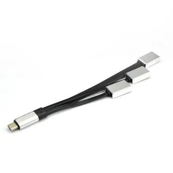 

Type C Male To 3 USB 3.0/2.0 Female 4in1 Hub Splitter Cable for Samsung LG Sony Drop ship