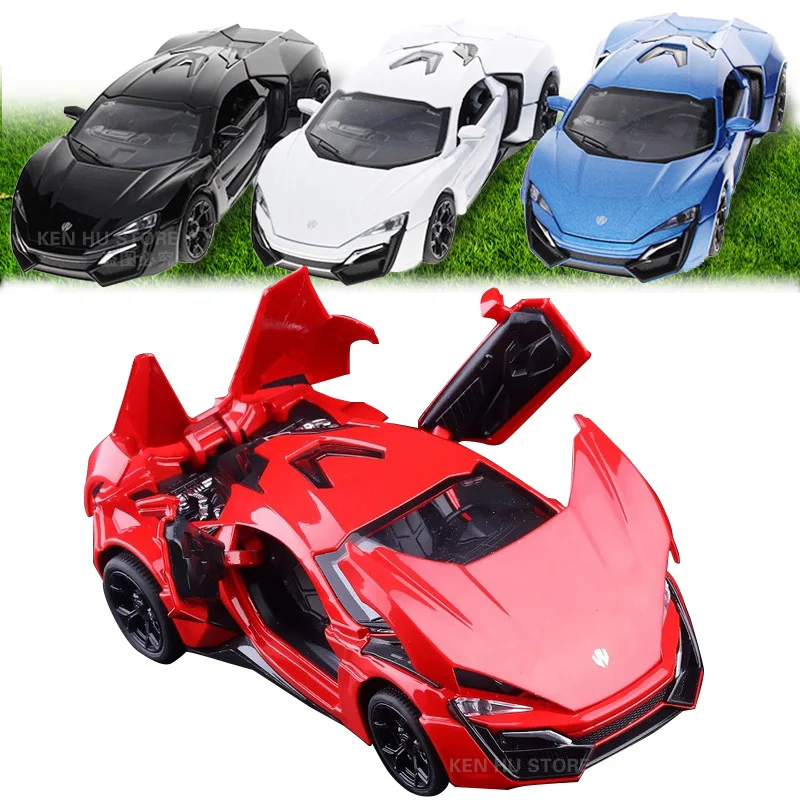 Lowest Price 1:32 kids toys Fast & Furious 7 Lykan Hypersport Mini metal toy cars model pull back car miniatures gifts for boys children Lowest Price 1:32 kids toys Fast & Furious 7 Lykan Hypersport Mini metal toy cars model pull back car miniatures gifts for boys children