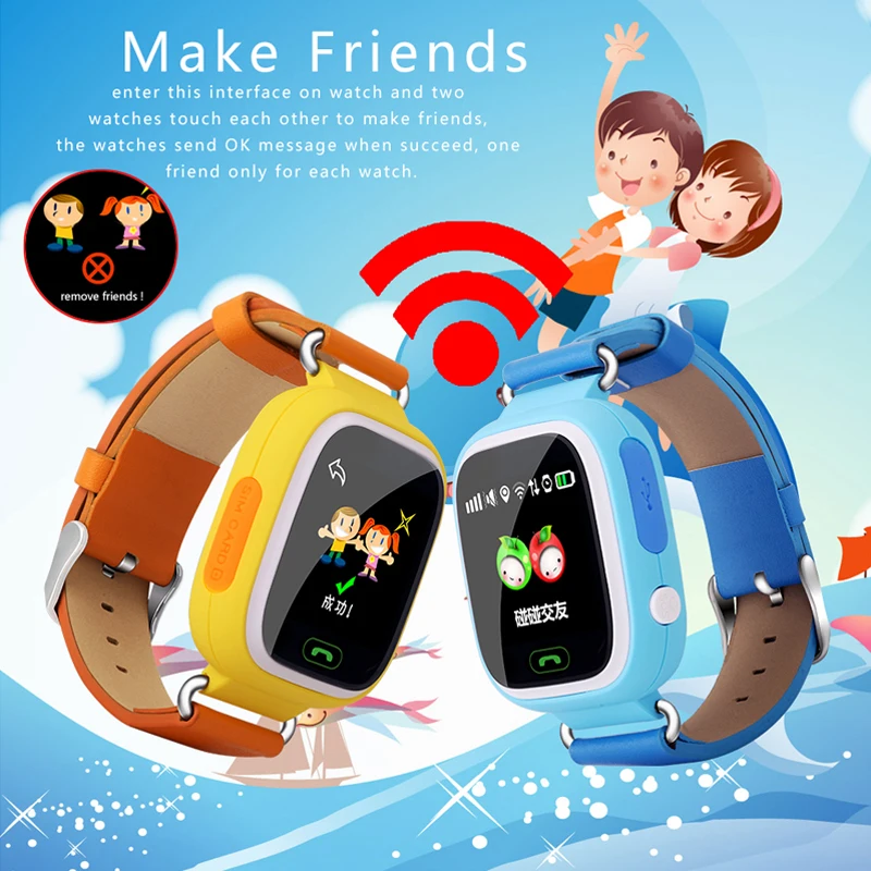 Little Giant Genius Kid GPS Tracker Smart font b Watch b font Colorful Wristwatch SOS Anti