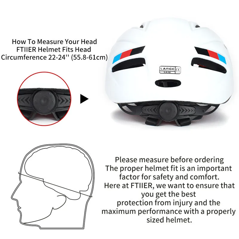 FTIIER очки, шлем для велосипедистов дорожный Профессиональный гоночный велосипед шлемы интегрально-литой взрослый матовый велосипедный шлем