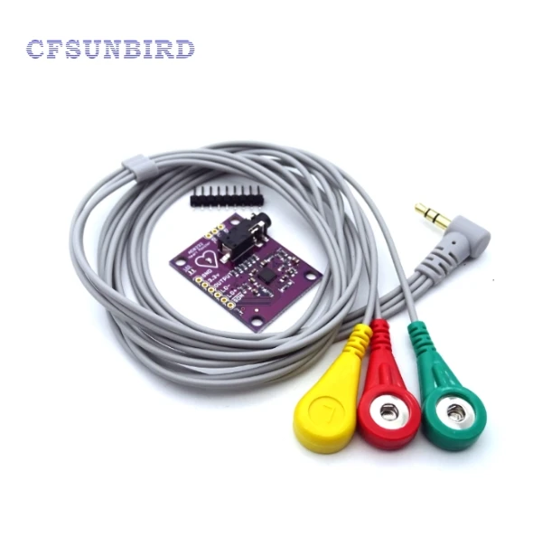 

1set Ecg module AD8232 ecg measurement pulse heart ecg monitoring sensor module kit