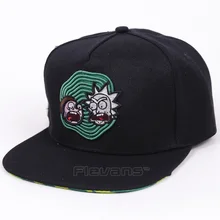 Аниме мультфильм Рик и Морти вышивка бейсболка для мужчин и женщин кепки s хип хоп Шляпы Повседневная Регулируемая солнцезащитная Кепка