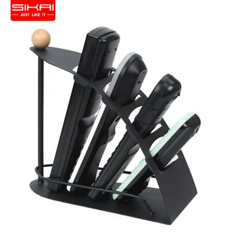 

SIKAI 4 lattices Metal Organizer remote Storage box Rack Cell Phone Table Box Remote Controller Stacks Remote holder Stand