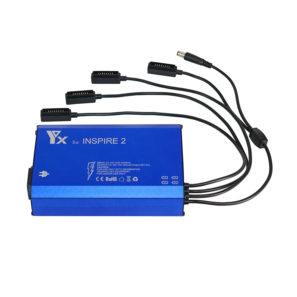 

5 IN 1 Quick Battery Charger Fast Charging Hub for DJI Inspire 2 Drone Batteries Remote Controller Spare Parts Accessories