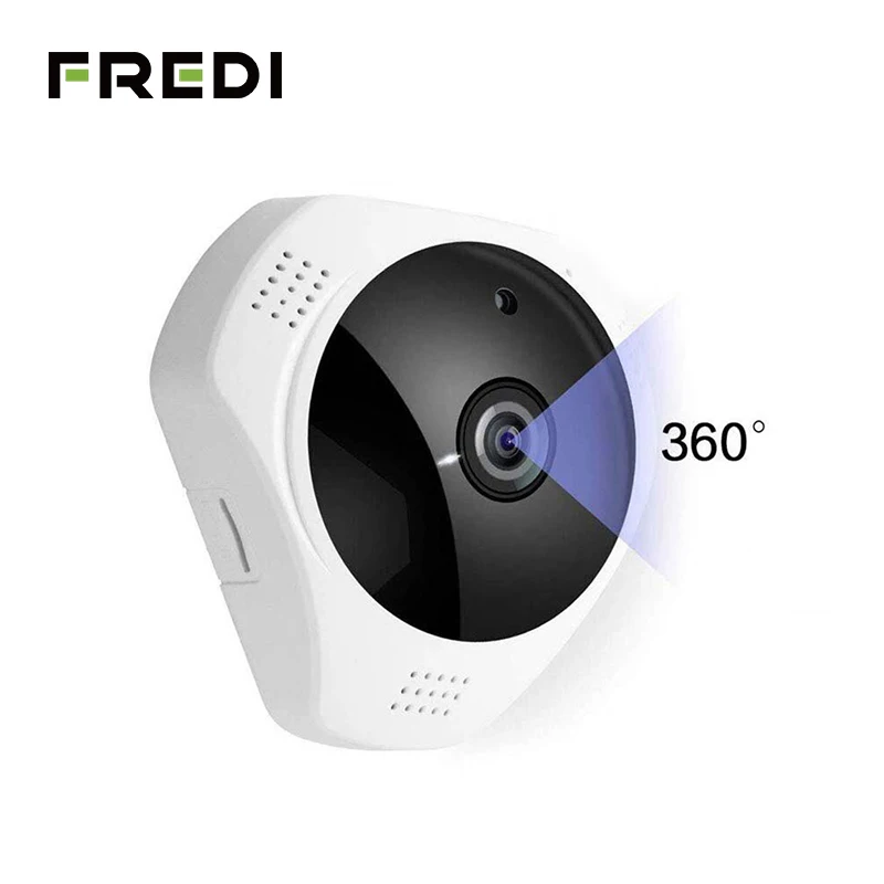 

FREDI 3.0MP 1536P Wireless IP Camera Surveillance Camera 360 Degree Panoramic Fisheye IR Night Vision Home Security CCTV Camera