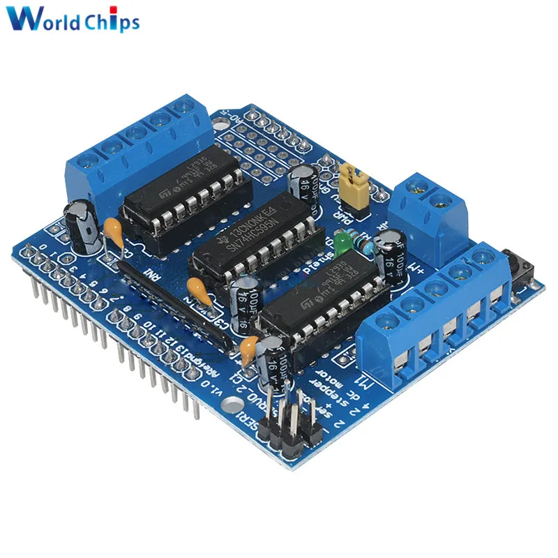 Новый Щит расширительной платы двигателя L293D для Arduino Mega UNO Duemilanove|board motor|mega drivearduino