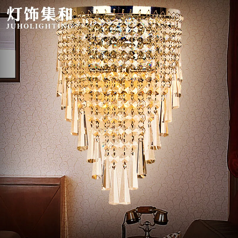 corridor wall lamp crystal mirror bedside European style living room study hall | Освещение
