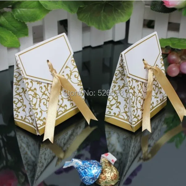 

Vintage Gold silver time favor Candy Box with ribbon for wedding/marriage party,casamento bomboniere dragee package,100PCS