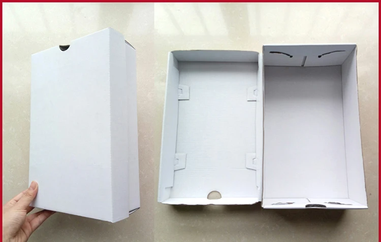 На заказ, добавить печать логотипа 10 размеров белая крафт-бумага детская Обувная коробка, коробка из гофрокартона 100 шт./лот