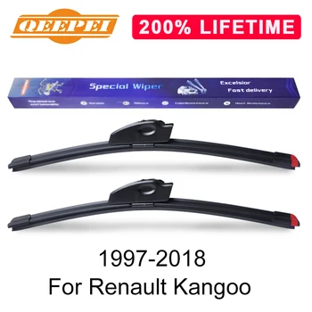 

QEEPEI Replace Wiper Blade For Renault Kangoo 1997-2018 Silicone Rubber Windshield Windscreen Wiper Auto Car Accessories