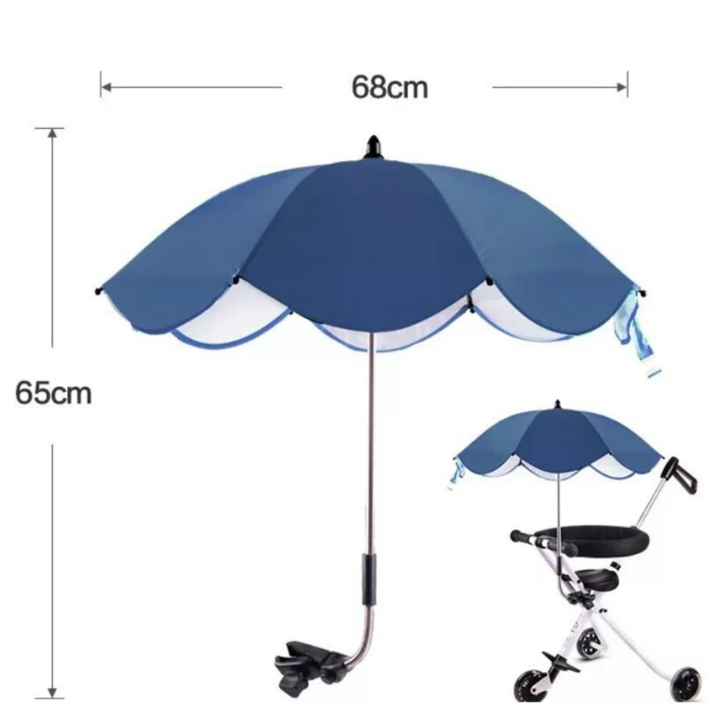 Foldable Sunshade Mini Sunny Umbrella UV Protection Beach Shelter Umbrella Outdoor Lightweight Parasol w/ Sand Anchor for Coast