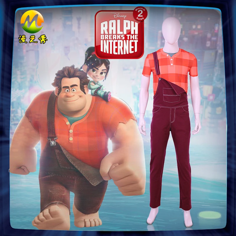 

Wreck-It Ralph Cosplay Costume Halloween Fancy suit Ralph Costume custom made