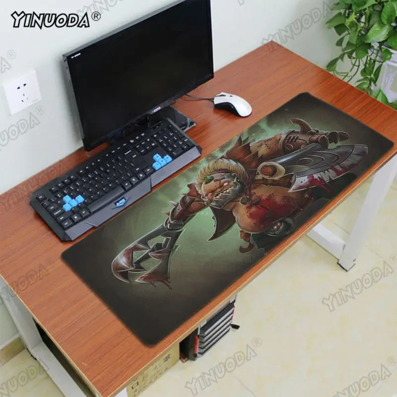 Игровой коврик для мыши Yinuoda Dota 2 Pudge из натурального каучука Настольный ПК