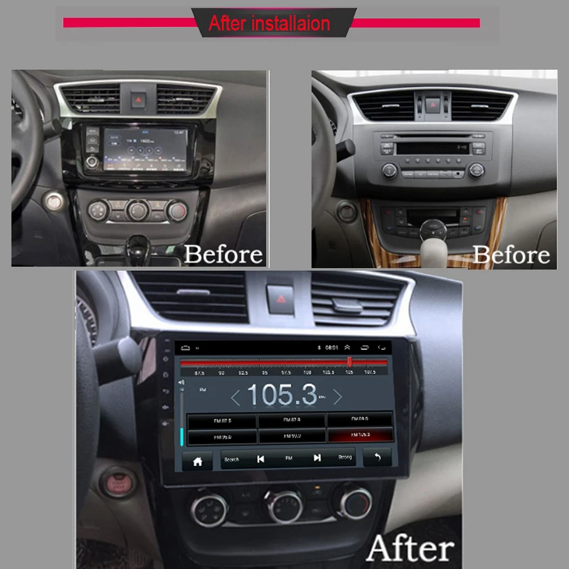 Android Сенсорный автомобильный dvd плеер с экраном gps навигация для Nissan Sylphy Sentra 2012 2016