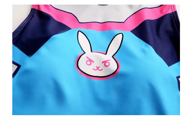 Горячая игра OW DVA SUKUMIZU Мягкий купальный костюм милый аниме косплей купальник