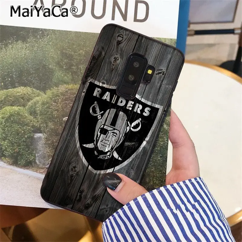 MaiYaCa Oakland Raiders высокое качество чехол для телефона для samsung S9 S9 плюс S5 S6 S6edge S6plus S7 S7edge S8 S8plus