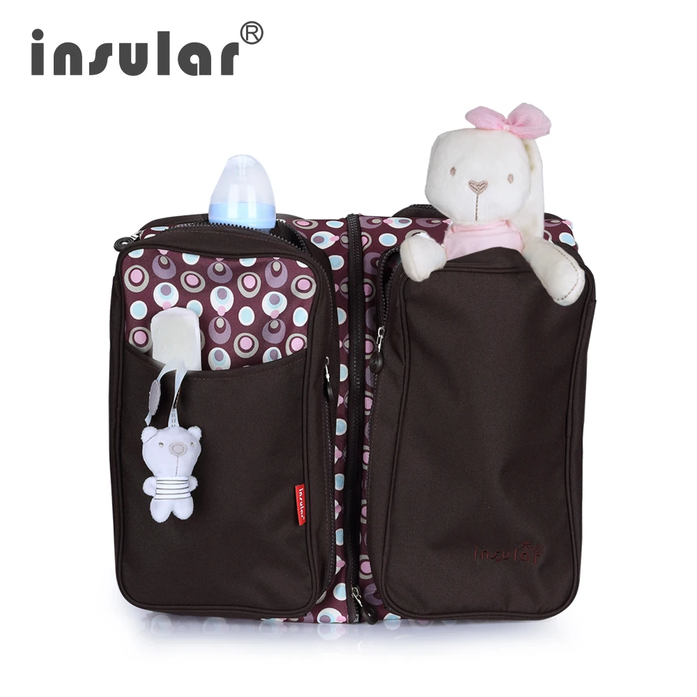 

diaper bag Multifunctional folding baby bed crib with mosquito net Messenger bulk mom bag mother out package