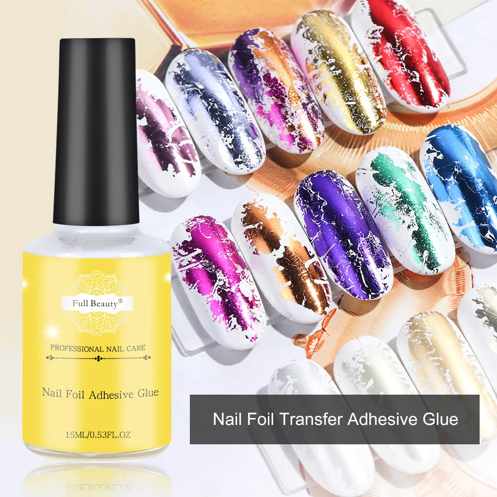 

15ml Nail Glue For Foil DIY Starry Paper Sticker Adhesive Transfer Glue Nail Art Accessory Nails Tips Manicure Fast Drying JI947
