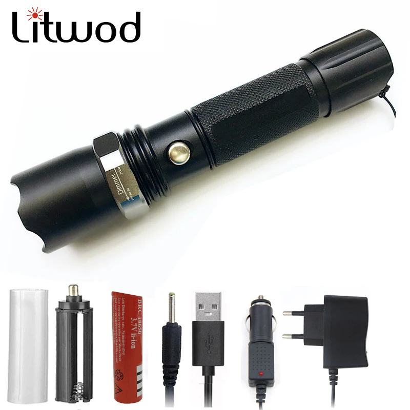 

Z10 LED Flashlight XM-L L2 T6 5000LM Aluminum Waterproof Zoom LED Tactical Flashlight Torch 5modes torch lamp with ccessories