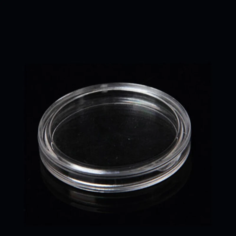 10 шт пластиковые прозрачные круглые капсулы коробка коллекция держатель чехол для хранения 40 мм монет